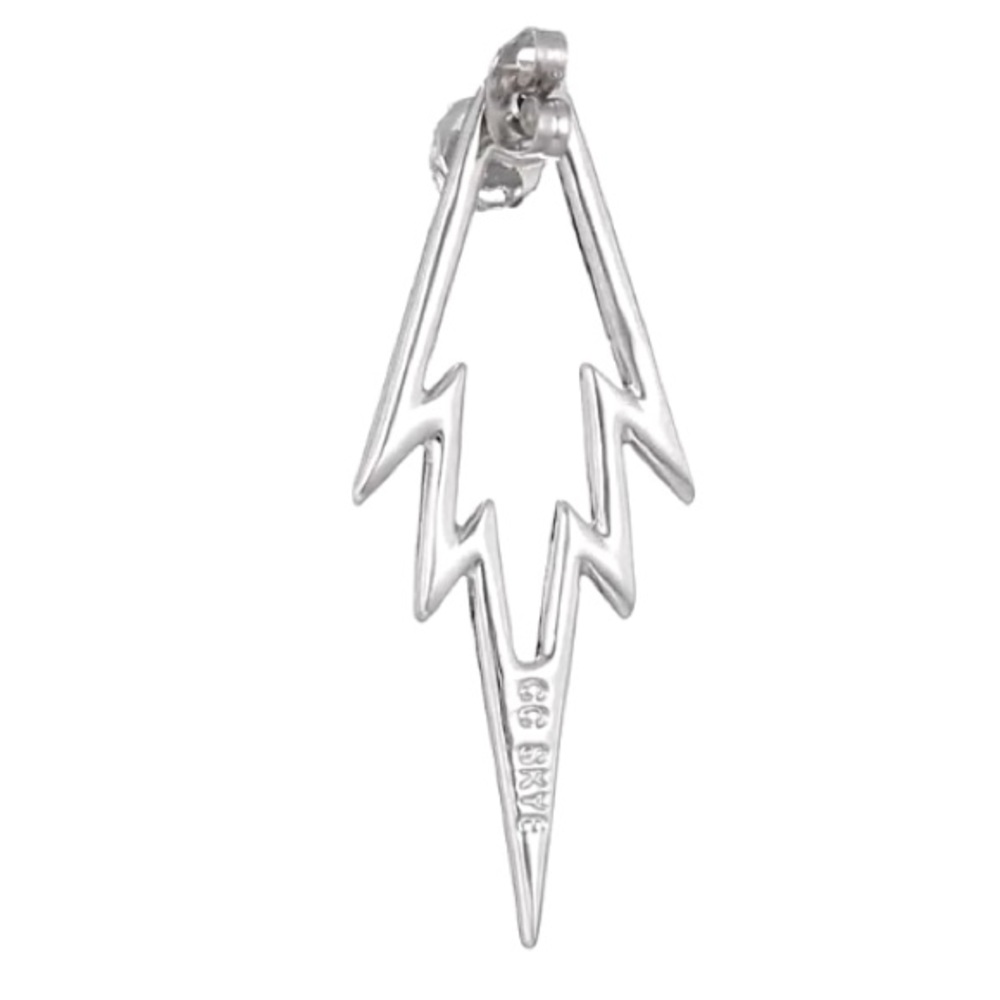 cc skye // rhodium plated pavé ear jackets - Picture 5 of 6